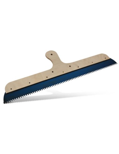 Llana extendedora dentada para morteros autonivelantes