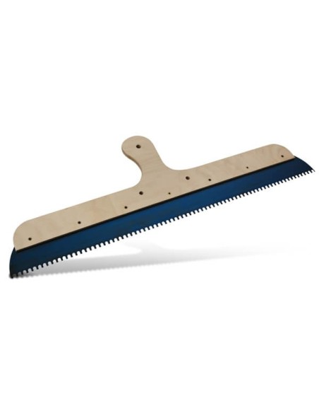 Llana extendedora dentada para morteros autonivelantes