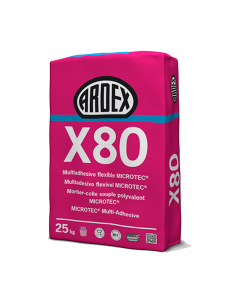 ARDEX X80 - Cimento adesivo flexível, resistente à água e ao gelo