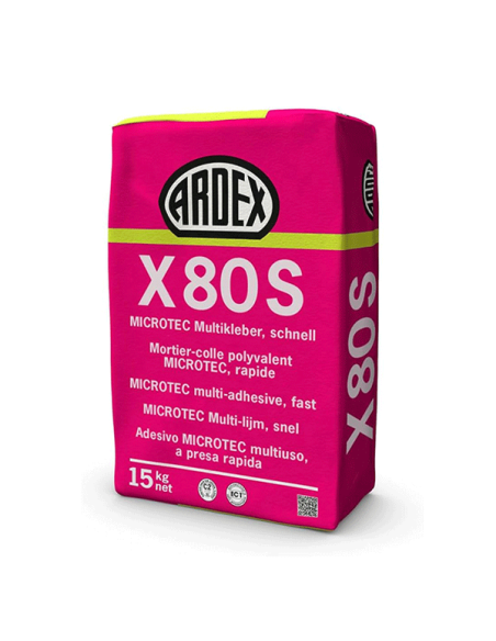 Ciment flexible à prise rapide, résistant à l'eau et au gel ARDEX X80S
